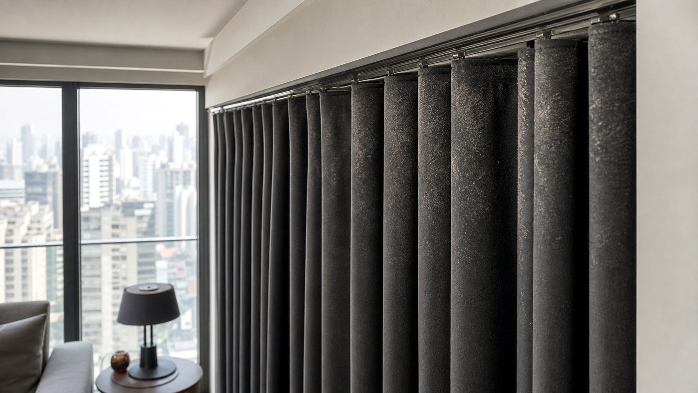 Lavagem de cortinas blackout em apartamento: poeira, cheiro e cuidado antes de lavar