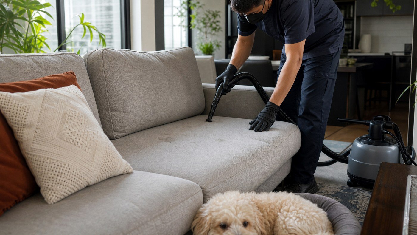 Sofá com pet em casa: odor, pelos e acidentes sem promessa milagrosa - LimpoSim Higienização em São Paulo