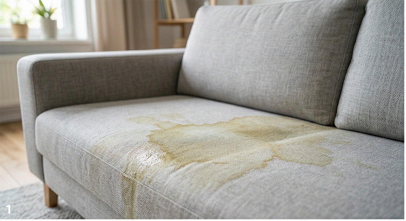 Mancha no sofá: quando tentar em casa, quando parar e quando chamar higienização - LimpoSim Higienização em São Paulo