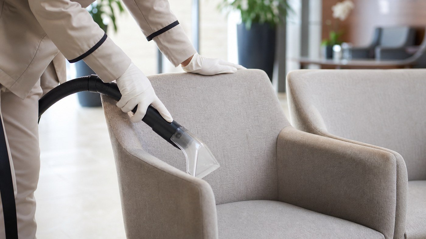 Poltronas de sala de espera: manchas nos braços e percepção do cliente