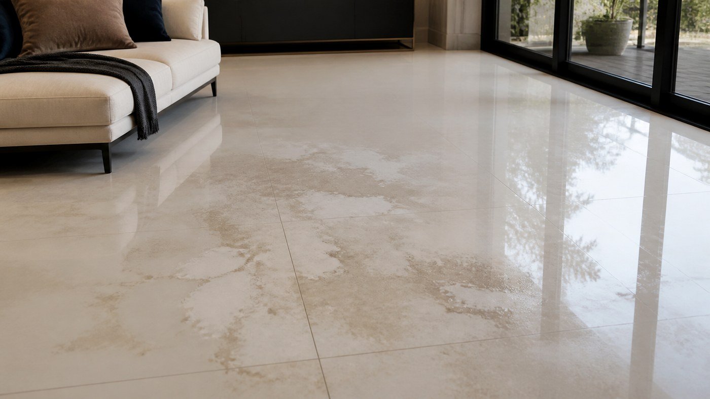 Porcelanato com mancha opaca: produto errado, desgaste ou sujeira acumulada?